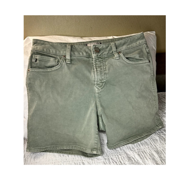 Dear John Ava Denim Shorts Olive Green Size 27 EXCELLENT CONDITION - Picture 1 of 11